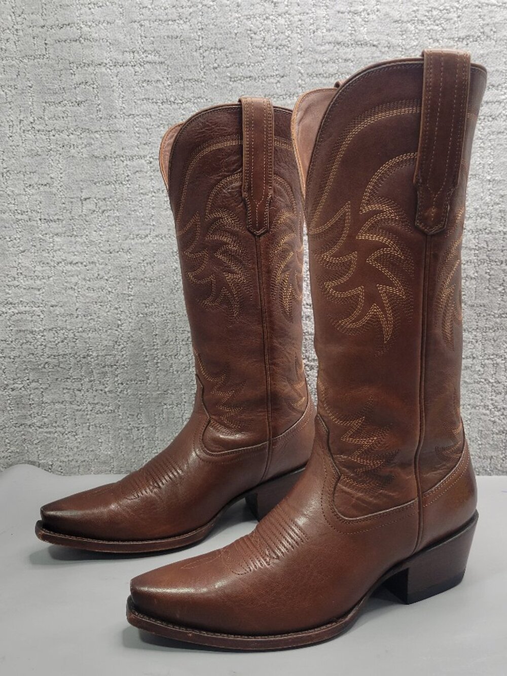 Tecovas The Annie Women's Size US 8B Sequoia Cowhide Leather Cowgirl 14" Boots